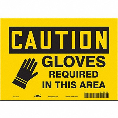 Safety Sign 7 in x 10 in Vinyl