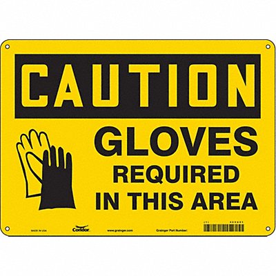 Safety Sign 10 inx14 in Aluminum