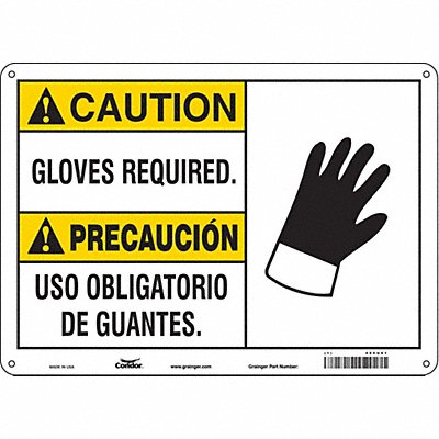 Safety Sign 10 inx14 in Polyethylene