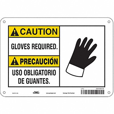 Safety Sign 7 inx10 in Vinyl