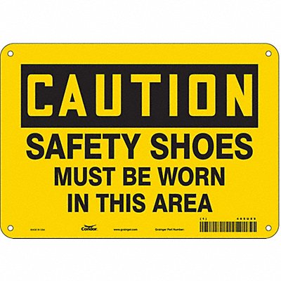 K0424 Safety Sign 7 inx10 in Polyethylene