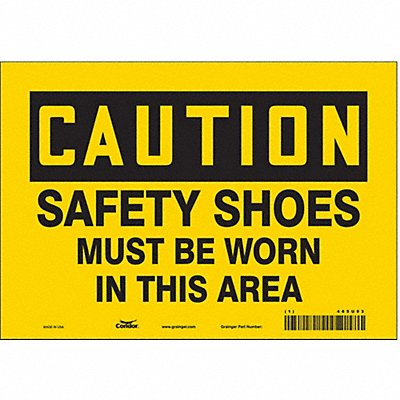 K0424 Safety Sign 7 inx10 in Vinyl