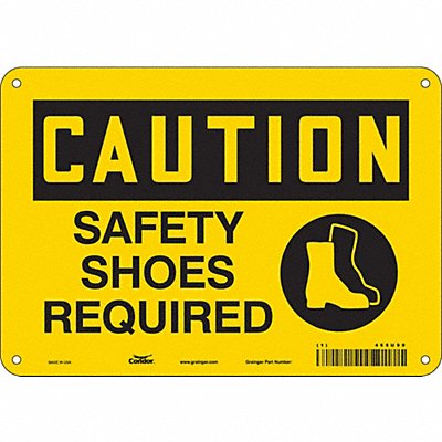 Safety Sign 7 inx10 in Polyethylene