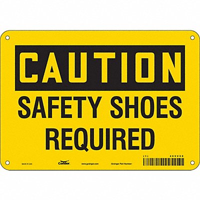 Safety Sign 7 in x 10 in Aluminum