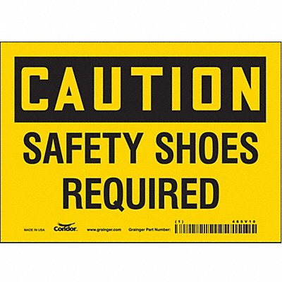 Safety Sign 5 inx7 in Vinyl