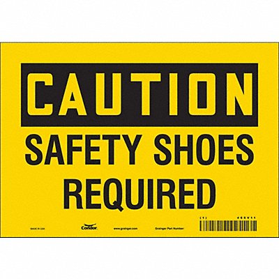 Safety Sign 7 in x 10 in Vinyl