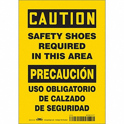 Safety Sign 10 inx7 in Vinyl