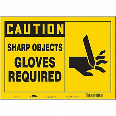 Safety Sign 10 in x 14 in Vinyl