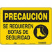 Safety Sign 10 in x 14 in Aluminum