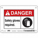 Safety Sign 5 in x 7 in Polyethylene