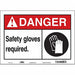 Safety Sign 10 in x 14 in Vinyl