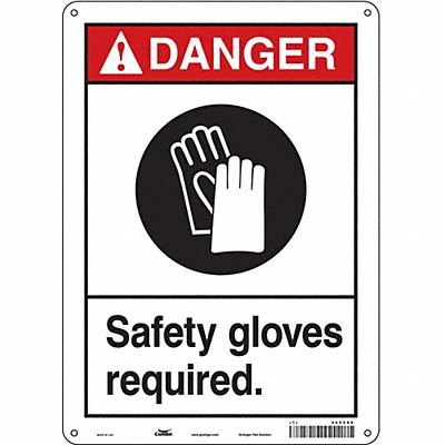 K0621 Safety Sign 14 inx10 in Aluminum