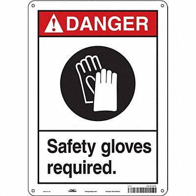 K0621 Safety Sign 14 in x 10 in Polyethylene