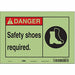 Safety Sign 7 in x 10 in Glow Vinyl