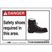 Safety Sign 3 1/2 inx5 in Vinyl