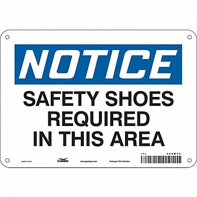 K0667 Safety Sign 7 in x 10 in Aluminum