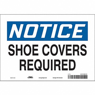Safety Sign 7 inx10 in Vinyl
