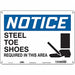Safety Sign 10 inx14 in Aluminum