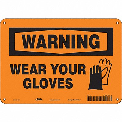 Safety Sign 7 in x 10 in Aluminum