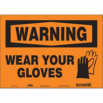 Safety Sign 10 in x 14 in Vinyl
