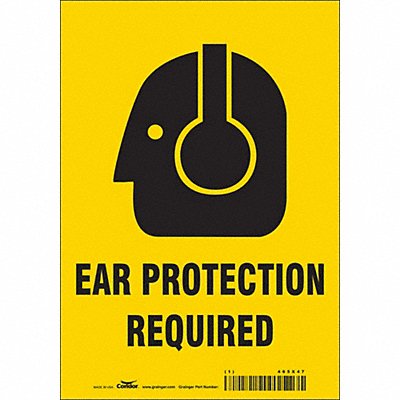 Safety Sign 10 in x 7 in Vinyl