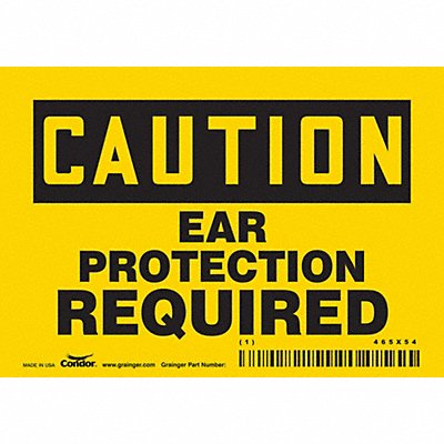 Safety Sign 3 1/2 inx5 in Vinyl