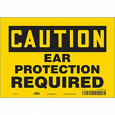 Safety Sign 7 inx10 in Vinyl