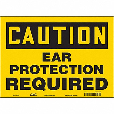Safety Sign 10 in x 14 in Vinyl