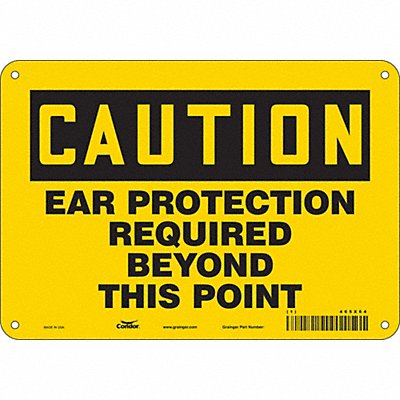 Safety Sign 7 in x 10 in Aluminum