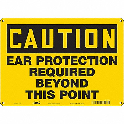 Safety Sign 10 inx14 in Aluminum