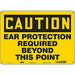 Safety Sign 10 inx14 in Polyethylene