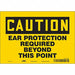 Safety Sign 7 in x 10 in Vinyl