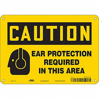 Safety Sign 7 in x 10 in Polyethylene