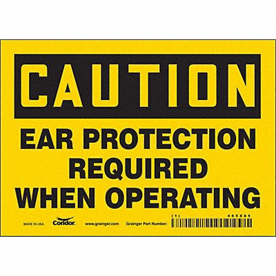 Safety Sign 5 inx7 in Vinyl