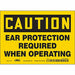 Safety Sign 5 inx7 in Vinyl