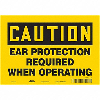 Safety Sign 7 in x 10 in Vinyl