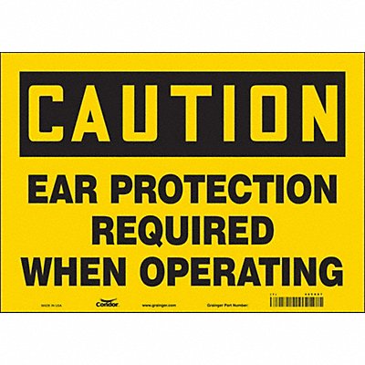 Safety Sign 10 in x 14 in Vinyl