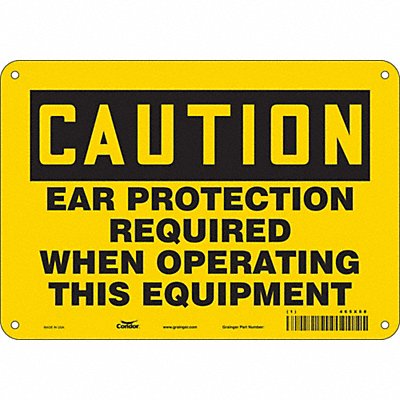 Safety Sign 7 in x 10 in Aluminum