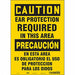 Safety Sign 14 in x 10 in Vinyl