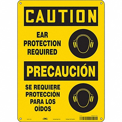 Safety Sign 14 inx10 in Polyethylene