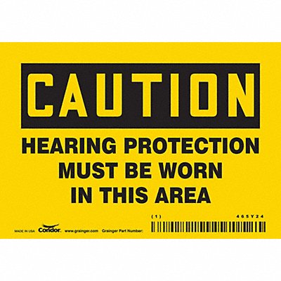 K0282 Safety Sign 3 1/2 inx5 in Vinyl