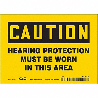 K0282 Safety Sign 5 inx7 in Vinyl