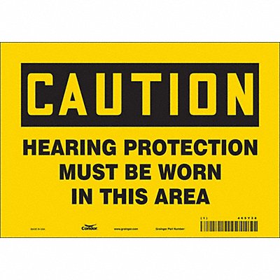 K0282 Safety Sign 7 inx10 in Vinyl