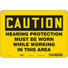 Safety Sign 7 inx10 in Polyethylene