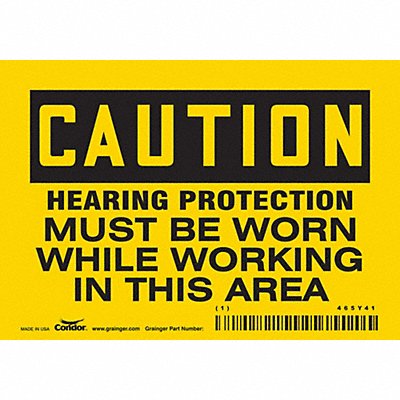 Safety Sign 3.5in x 5in Vinyl
