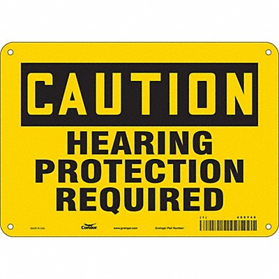 J6957 Safety Sign 7 in x 10 in Aluminum