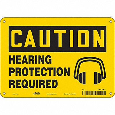 Safety Sign 7 inx10 in Polyethylene