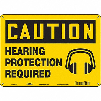 Safety Sign 10 inx14 in Polyethylene