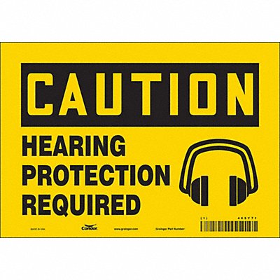 Safety Sign 7 inx10 in Vinyl