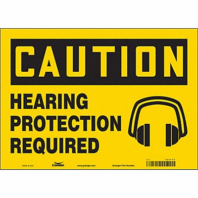 Safety Sign 10 inx14 in Vinyl